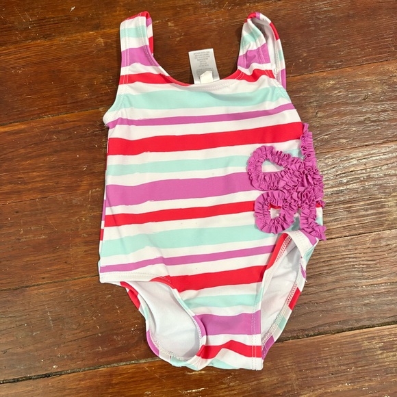 Cat & Jack Multicolor Striped Swimsuit - Picture 1 of 3